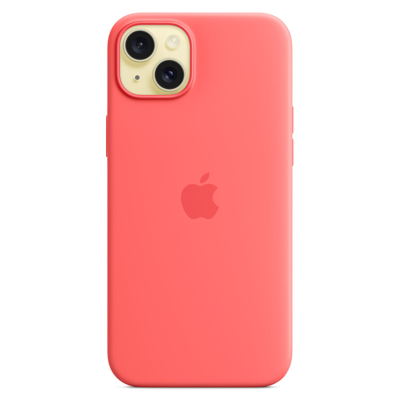 Силиконовый чехол MagSafe для iPhone 15 Plus Гуава