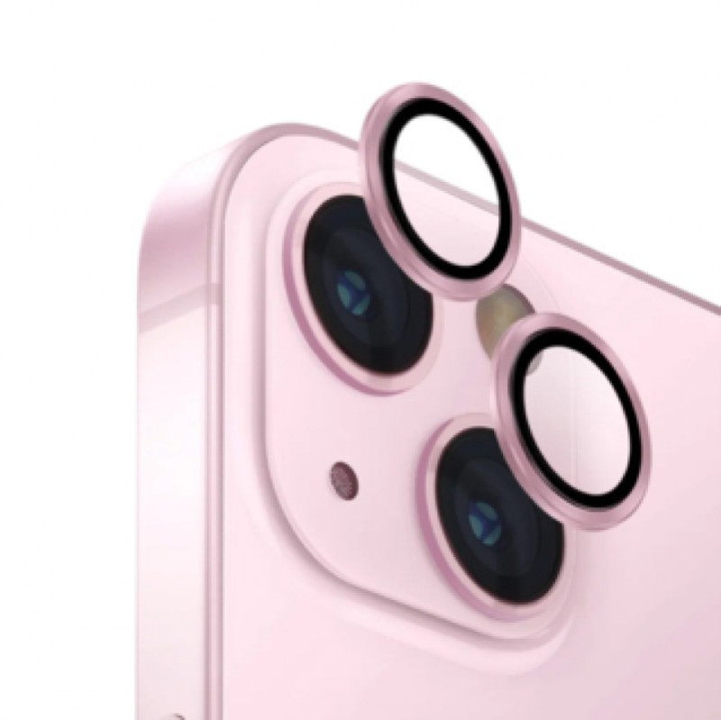 Защитное стекло объектива камеры Uniq Optix для iPhone 15/15 Plus Розовый