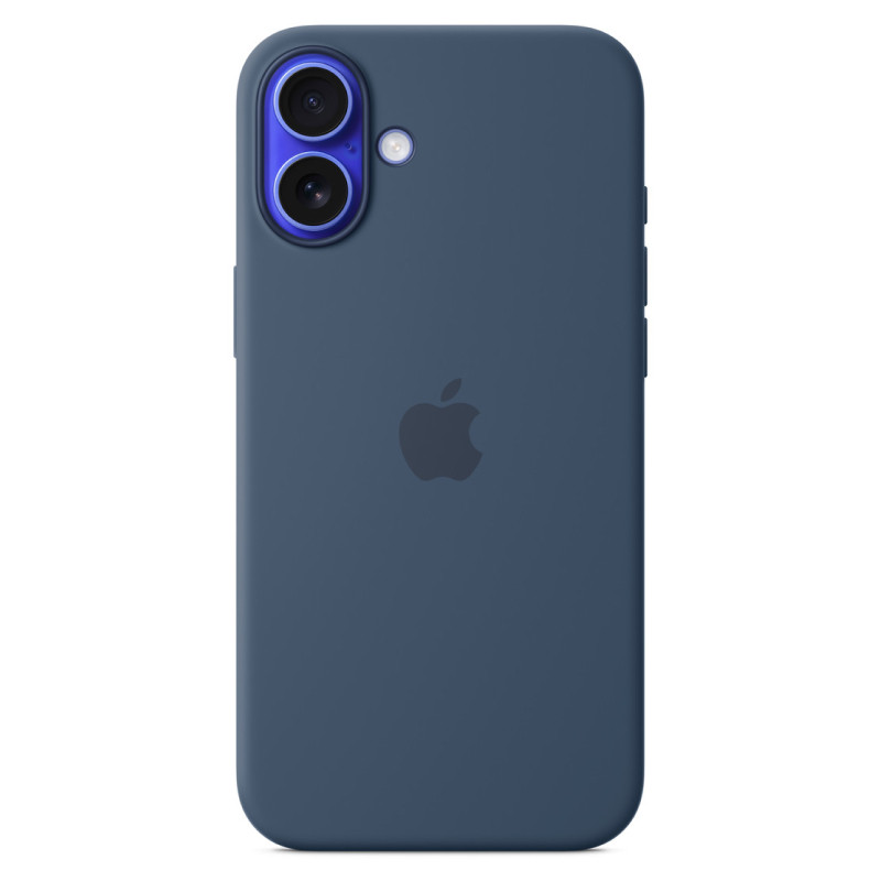Силиконовый чехол MagSafe для iPhone 16 Plus Деним