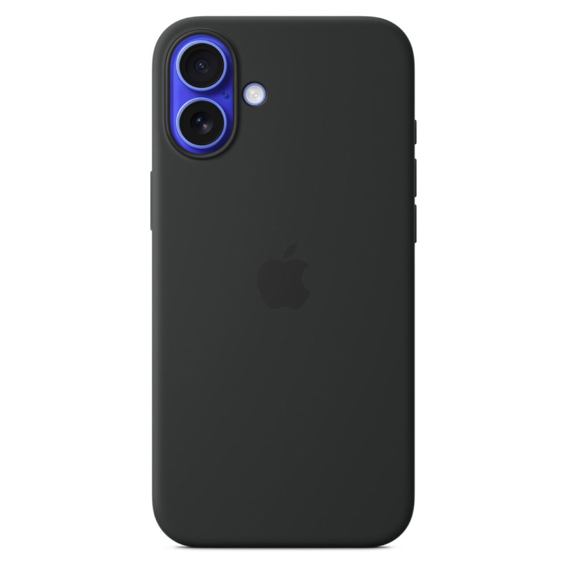Силиконовый чехол MagSafe для iPhone 16 Plus Черный