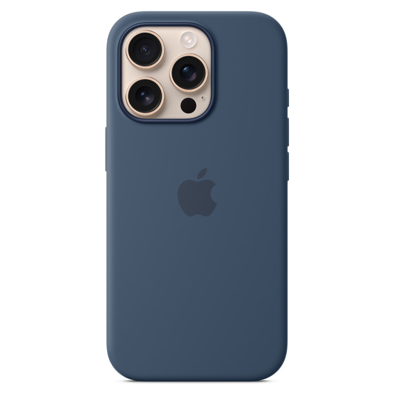 Силиконовый чехол MagSafe для iPhone 16 Pro Деним