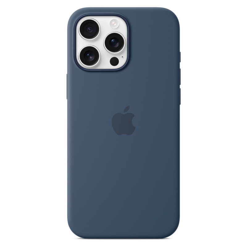 Силиконовый чехол MagSafe для iPhone 16 Pro Max Деним