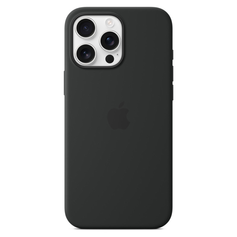 Силиконовый чехол MagSafe для iPhone 16 Pro Max Черный