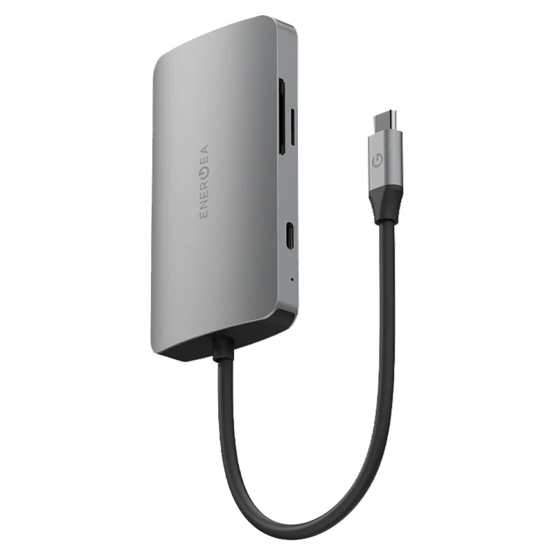 Хаб Type-C 8в1 EnergEA AluHub HD Pro 2 Темно-серый