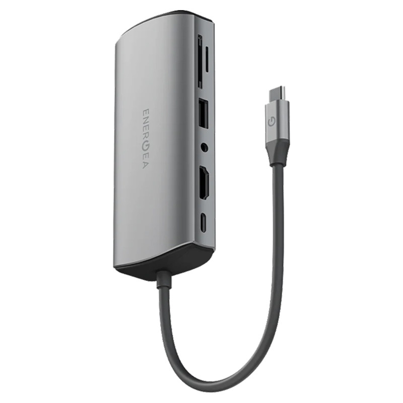 Хаб Type-C 11в1 EnergEA AluHub Max Темно-серый