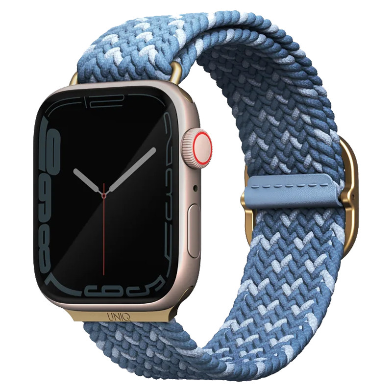 Плетеный ремешок Uniq Aspen DE для Apple Watch 40-42 мм Голубой