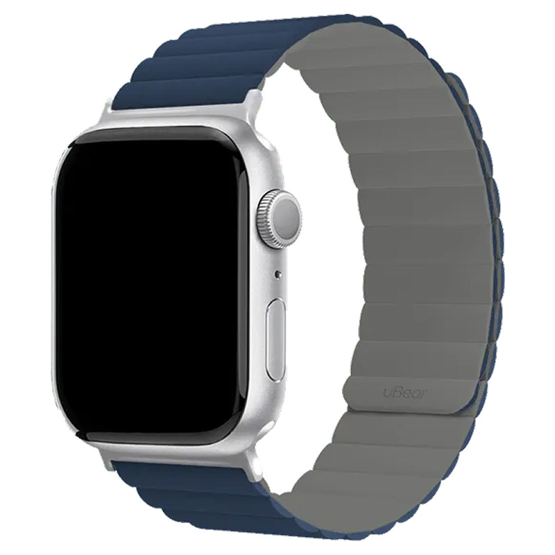 Силиконовый ремешок uBear Mode Strap для Apple Watch 44-49 мм Синий/Серый