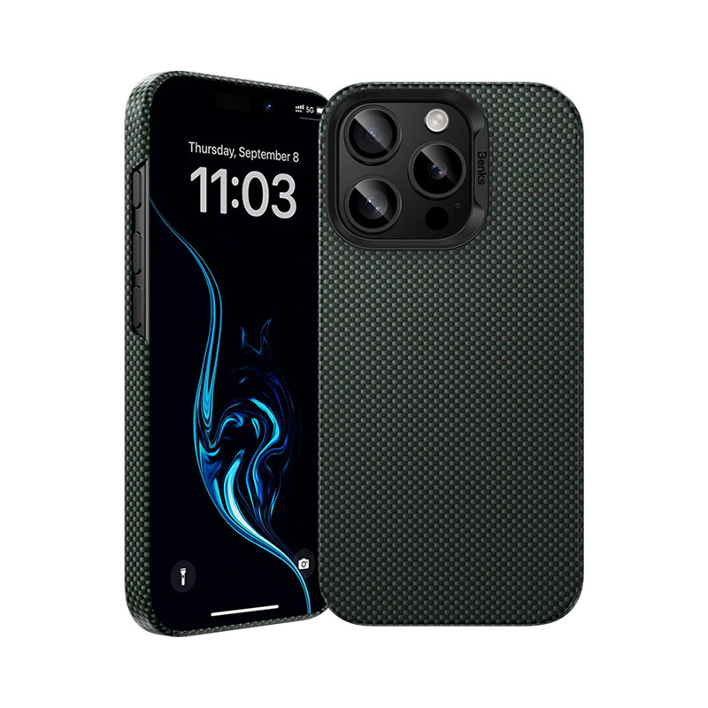 Чехол Benks ArmorTint Kevlar для iPhone 16 Pro Зеленый