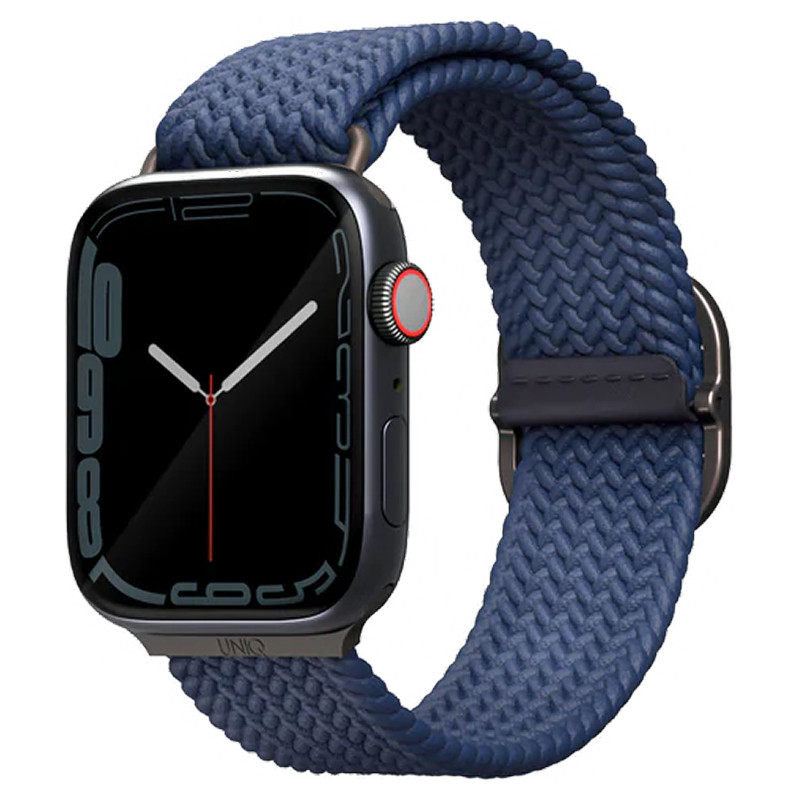 Плетеный ремешок Uniq Aspen для Apple Watch 44-49 мм Синий