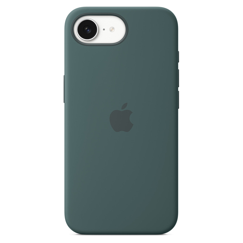 Силиконовый чехол для iPhone 16e Зеленое озеро