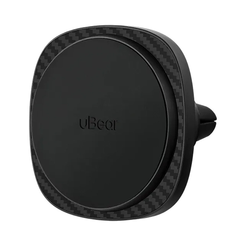 Автомобильный держатель с беспроводной зарядкой uBear Way Kevlar Qi2 15W Черный