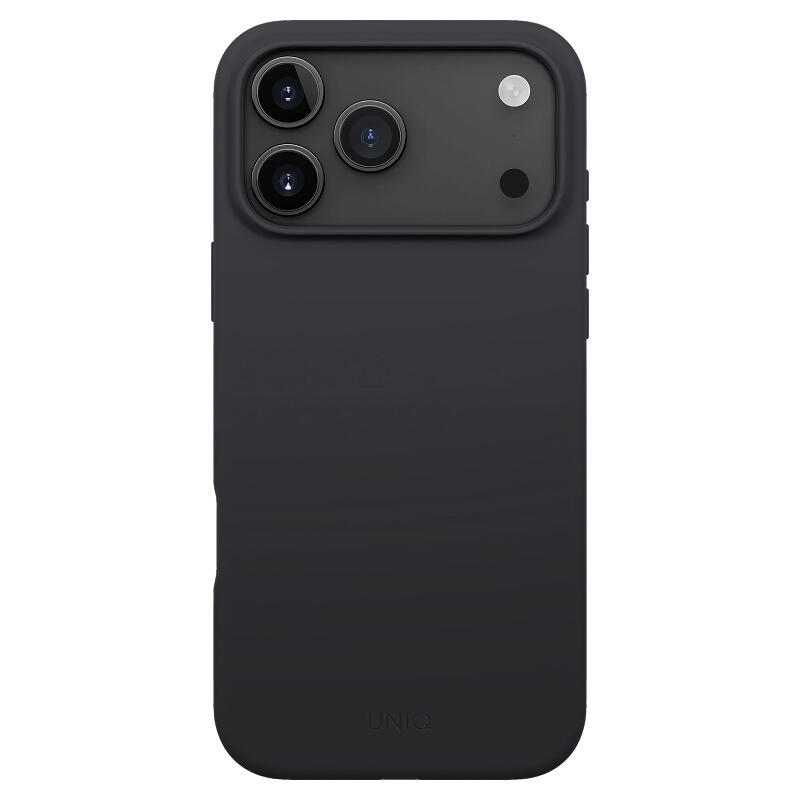 Силиконовый чехол Uniq Lino Magsafe для iPhone 17 Pro Max Угольно-серый