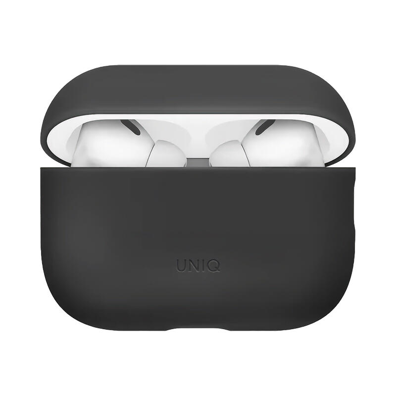 Защитный силиконовый чехол Uniq Lino для AirPods Pro 3 Угольно-серый