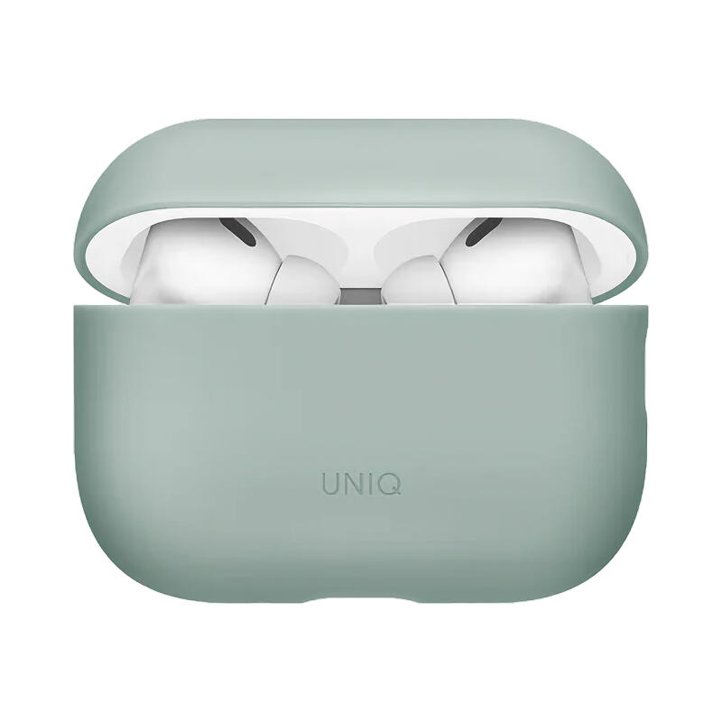 Защитный силиконовый чехол Uniq Lino для AirPods Pro 3 Ледяной зеленый