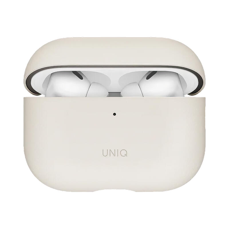 Защитный кожаный чехол Uniq Lyden для AirPods Pro 3 Серый