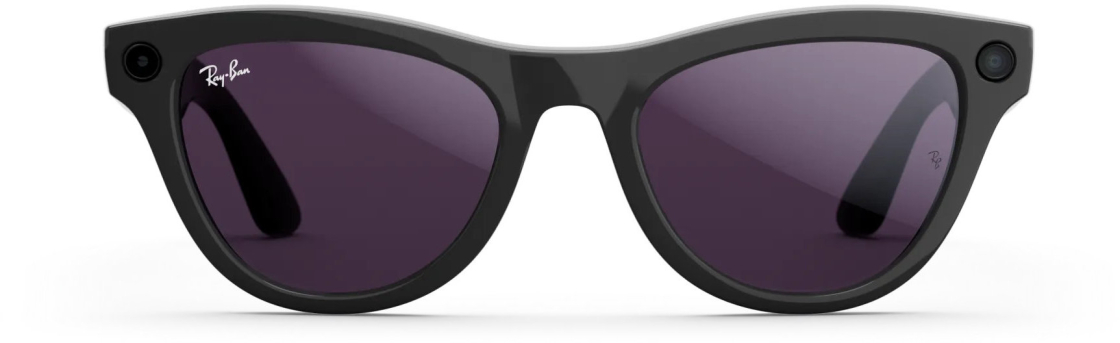 Ray-Ban Meta Skyler RW4010 Shine Black / Transitions Cerulean Blue