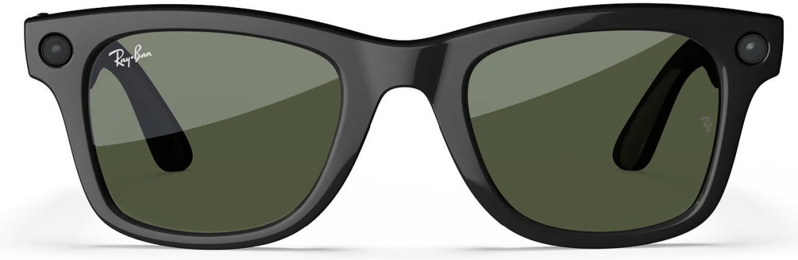 Ray-Ban Meta Wayfarer RW4012 2gen Shiny Black/G15 Green