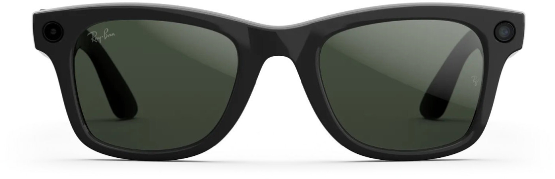 Ray-Ban Meta Wayfarer RW4012 2gen Shiny Black/Transitions Graphite Green